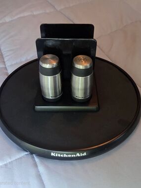 Kitchenaid Lazy Susan With Napkin Salt And Pepper Shakers Set
